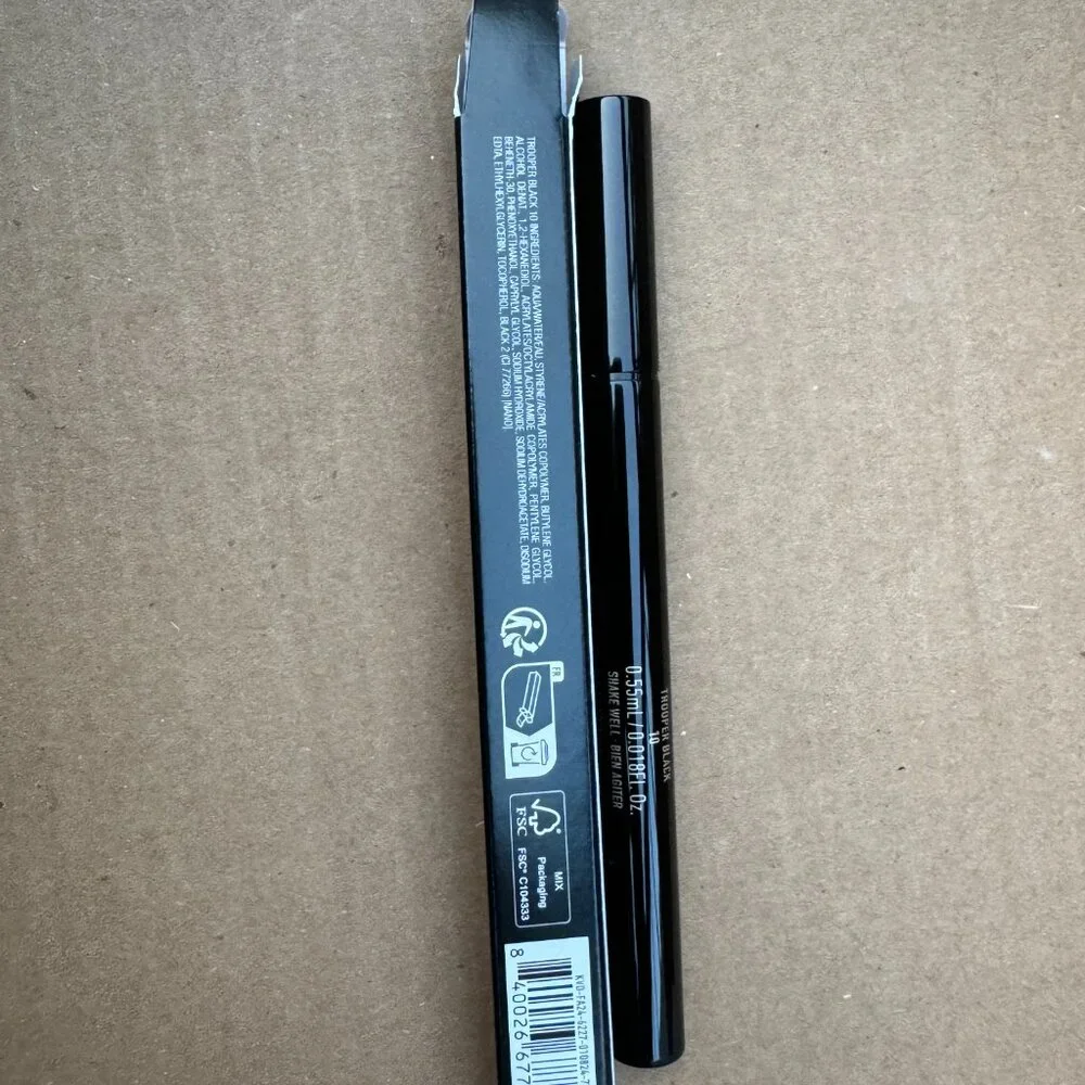 KVD Vegan Beauty Tattoo Liner Waterproof Liquid Eyeliner in Trooper Black, BNIB
